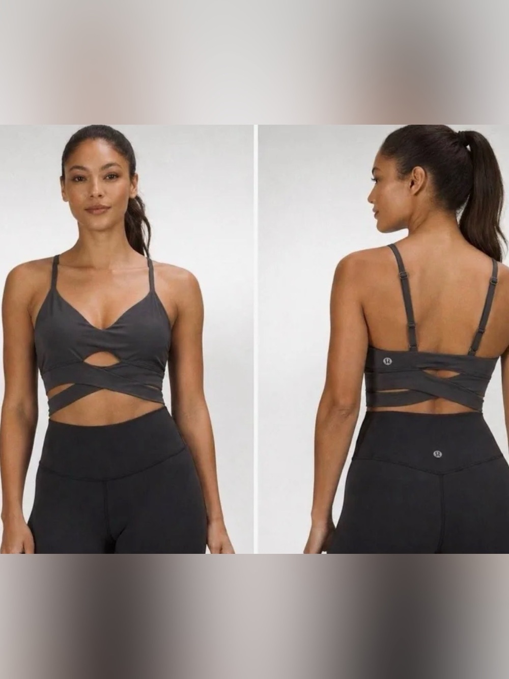 Lululemon V-Neck Crossover Underband Bra